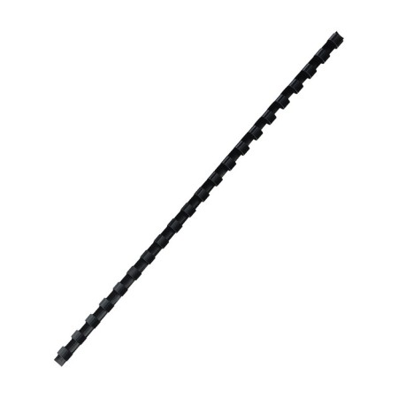 Plastic binding springs, d = 8mm, 100 pieces, sew 30-51 sheet, white/black, Geleos-3