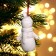 Christmas tree decoration for coloring "Snowman" with a suspension, brush