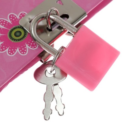 Notebook Gift Book on a lock, A5, 50 sheets, line, "Butterfly", mix-2