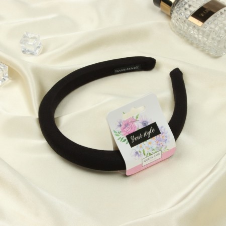Hair rim "Avery" 2 cm, black-1