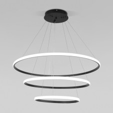 Suspendor of the suspended Eurosvet collars 90264/3, LED, 155 W, 3300/4200/6500K, 11500x800 mm, remote control, black color black