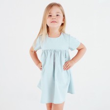 Children's dress with KAFTAN pocket, p. 34 (122-128), mint