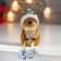Polystone souvenir "Olesha with a knitted hat with a gift" 10x7x6.5 cm
