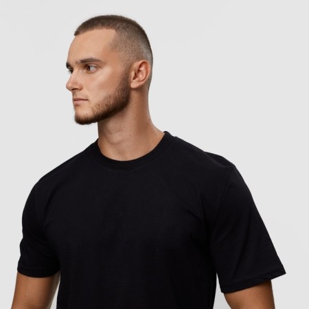 T -shirt male, black color/print mix, size 2xl-1