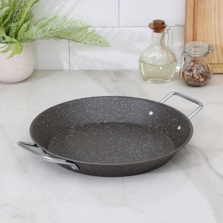 STON SIGN, D = 27 cm, 2 handles, anti-stick coating, dark gray color