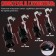 Whistle in a silencer, size S, under the diameter of the pipe 32-43 mm, black