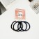 Hair gum "Weaving" (set 4 pcs) black blue