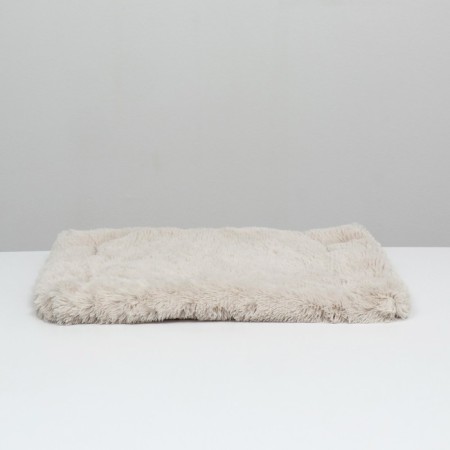 Fur mattress, long pile, 51 x 35 x 2 cm, beige-1