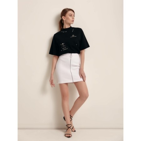 Women's skirt Rosa, size s, color White-4
