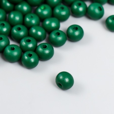 Beads for creativity tree "Green" D-0.8 cm, set 20 grams-1