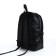 City backpack on a zipper, black color