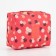 Cosmetic bag with lightning, red color