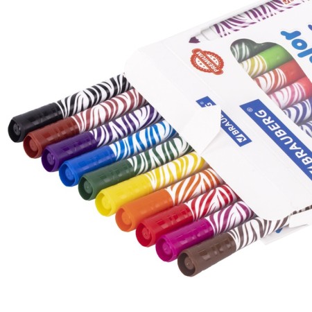 Flomasters bilateral 20 colors Brauberg Premium Bi-Color, 10 pieces, thickened, ventilated cap-5
