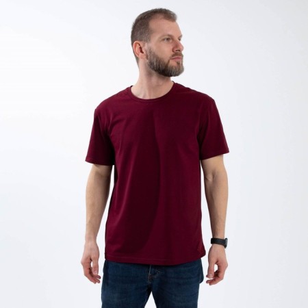 T -shirt SL BASIC, 50, burgundy