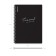 Notebook A5, 80 sheets, a cage on a spiral, Erichkrause, Classic Words, black, plastic cover