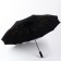 Automatic “plain” umbrella, with a flashlight, rotating pen, 3 additions, 10 spokes, r = 52 cm, black color is black