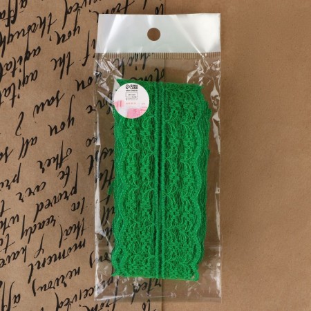 Capricon lace, 45 mm × 10 ± 1 m, green color-3
