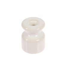 Luazon Lighting insulator, ceramic, white