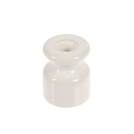 Luazon Lighting insulator, ceramic, white