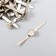 Brads for creativity metal "silver" set 50 pcs 2.5 cm