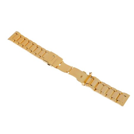 Solomon watch strap, 24 mm, L-18.5 cm, metal, golden-1