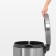 Brabantia Classic garbage bucket, two -section, with a pedal, steel color, 2x20 liters