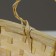 Wicker basket, 26 x 13 x 11 cm, yellow, bamboo