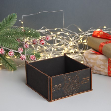 New Year's box "Snake 2025" 6x12x12 cm-1