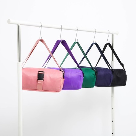 Youth bag with a zipper, pink color-7
