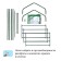 Greenhouse-stella, 3 shelves, 110 × 65 × 40 cm, metal frame d = 16 mm, a cap-cover 100 μm