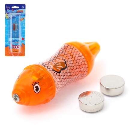 Aquarium fish "Kalmar", swims in water, works from batteries, mix