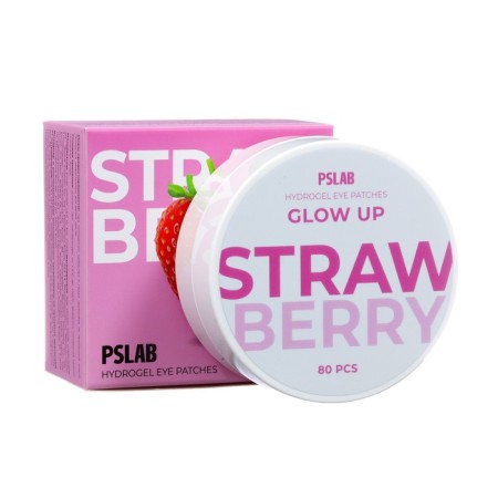PSLAB patches against dark circles with strawberry extract, 80 pcs.