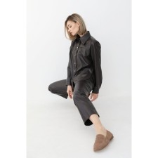 Eco -leather shirt, size 48