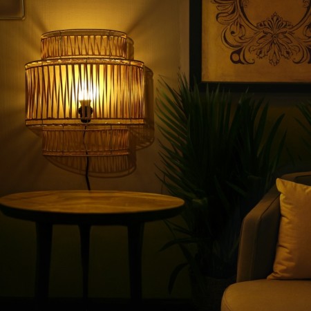 Lamp wall -mounted from the rattan "Crown" 1x120W, E27, 40x20x50 cm