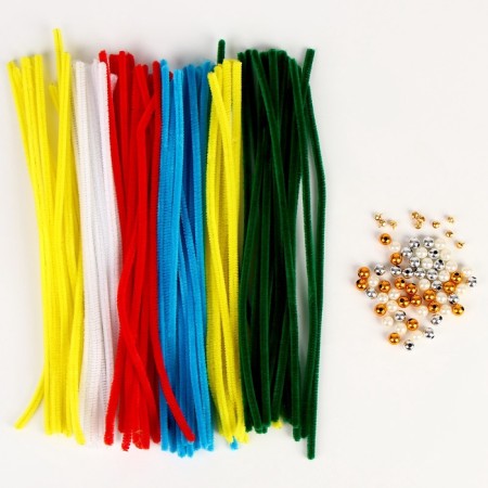 New Year's set for creativity. Weaving from the fur sticks "New Year!"-3