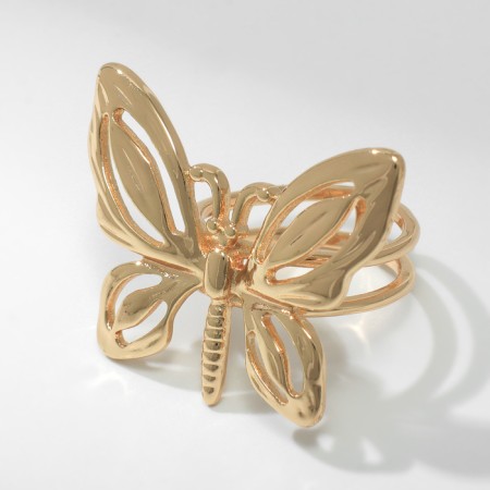 Ring Metal "Butterfly" contour, color gold, dimensionless-1