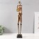 Polystone souvenir with the clock "Dog butler" 12.5x10.5x67 cm