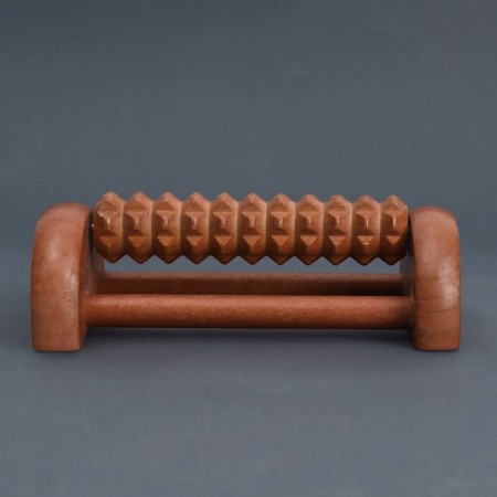 Feet massage "Drum", 1 video with spikes, wooden, 14.5 × 8.2 × 5 cm-4