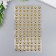 Sticker of rhinestones plastic "Pearls" d = 8 mm 24x10 cm