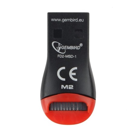 Gembird FD2-MSD-1, USB/Micro SD, Black Card-2