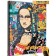 Picture on the numbers "Modern Mona Lisa" canvas on the subframe 40 × 50 cm