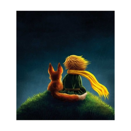 Protective cape on the back of the car seat "Boy with a fox"-1