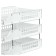 A set of paper trays horizontal Starong Istanus, 3 pieces, on metal rods, white