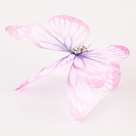 Decor for creativity "Butterfly", two -layer, set of 12 pcs., Size 1 pc. - 5 × 4 cm, purple color-4