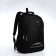 Youth backpack from textiles, 2 lightning departments, 4 pockets, black/white color