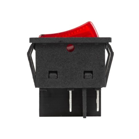 Klavima switch 250V 30A (4C) On -OFF red with backlight (RWB-502) Rexant-3