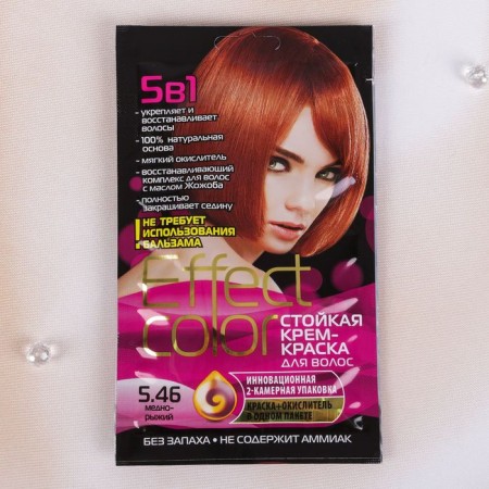 Cosecumbering hair cream Effect Solor Copper-red tone, 50 ml