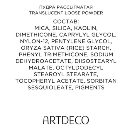Broken Poor Artdeco Translucent Loose Powder, tone 02 light, 8 g-4