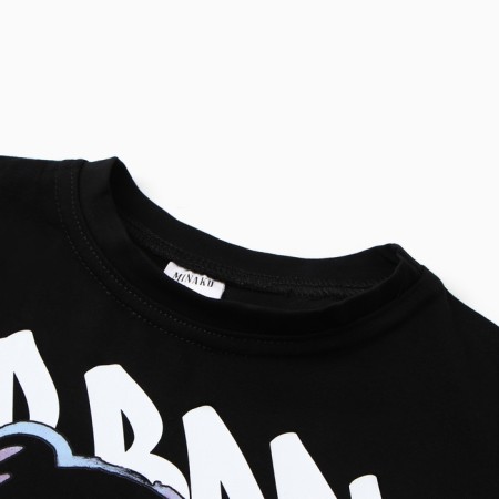 T -shirt Children's Minaku: Exclusive Print, Black color, height 110 cm-1