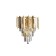 Lamp wall crystal Amman 2xe14 40W, size 13.5x23x32.8 cm, color gold